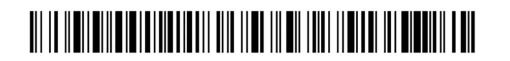 Flat 1D barcode with straight, parallel bars