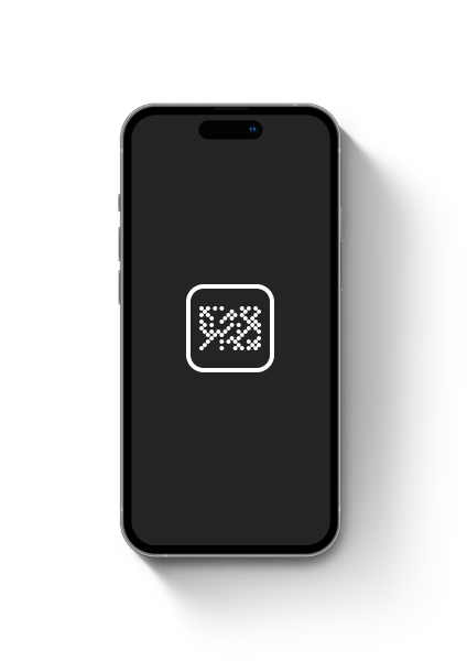 Smartphone screen showing a DotCode symbol