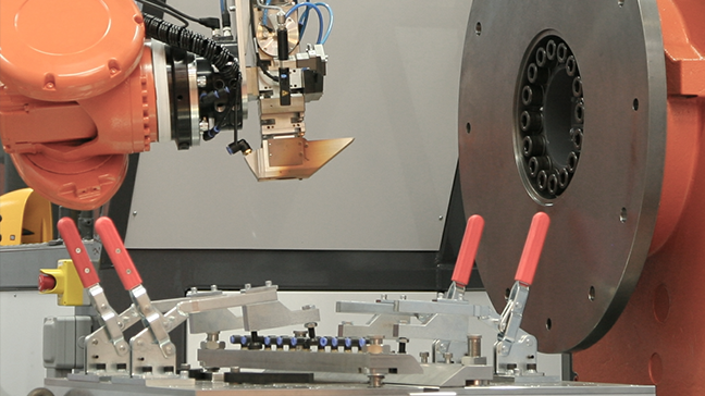 DPM code on an electronics or aerospace component