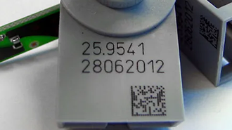 DPM code on curved metal in poor light