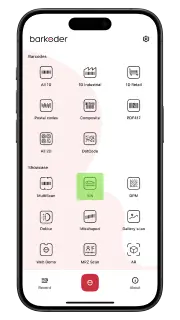 Demo app home screen with the VIN mode