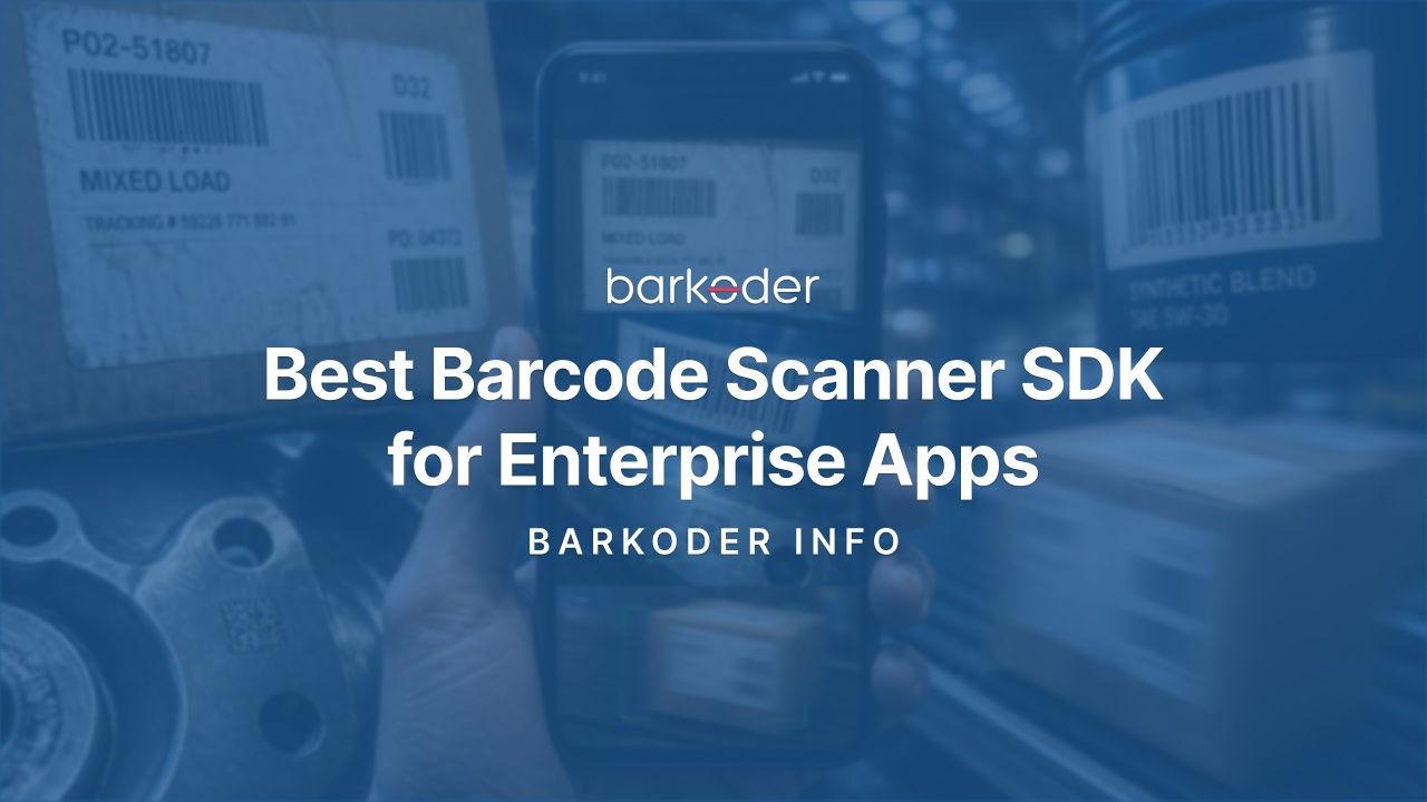 Phone scanning barcodes on warehouse shipping labels, enterprise barcode scanner SDK cover