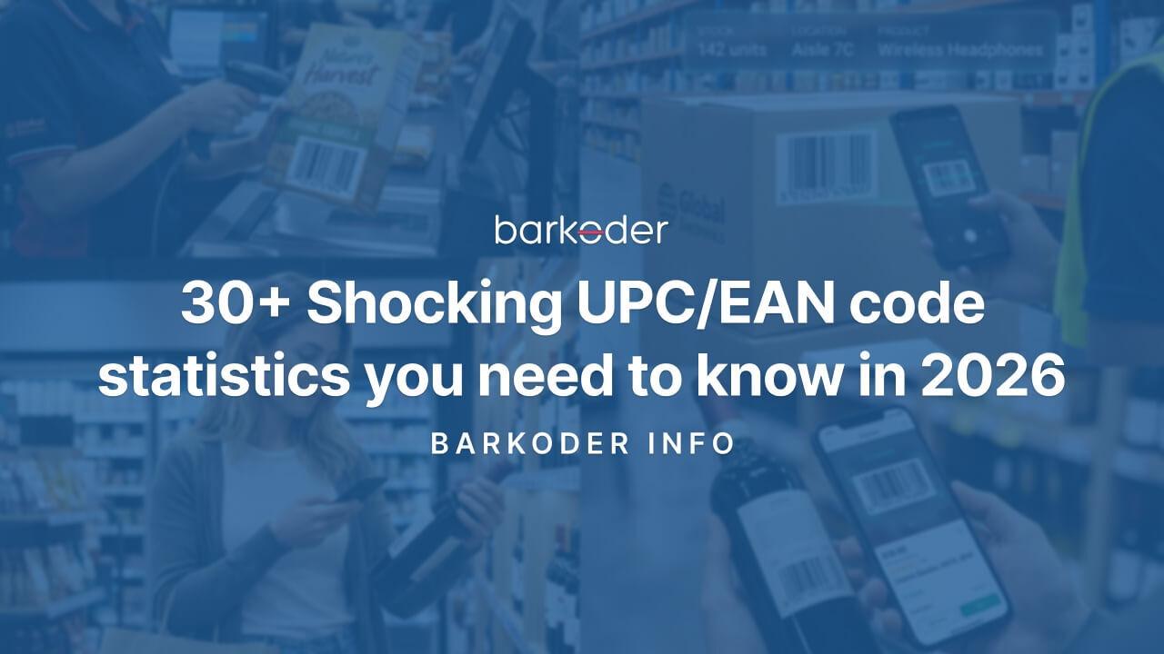 Shoppers and workers scanning UPC and EAN barcodes in stores and warehouses