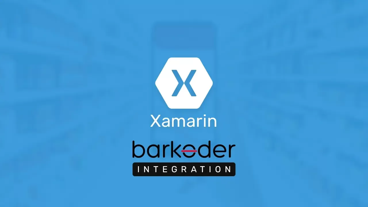 Xamarin logo with barKoder integration