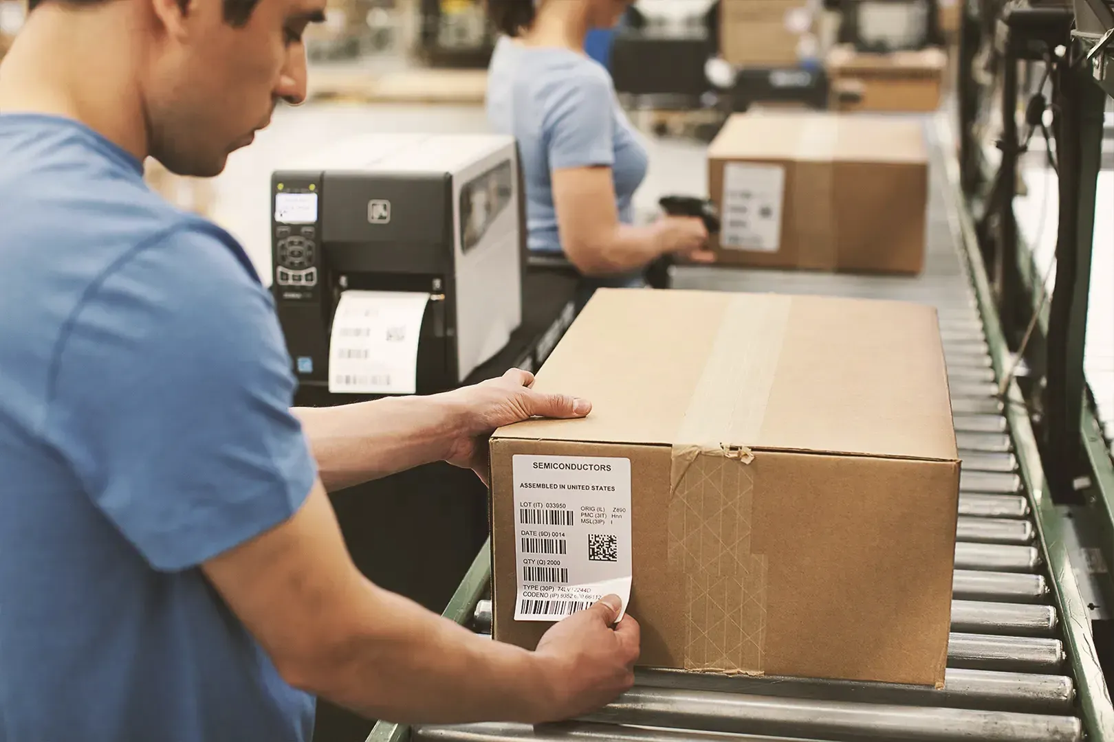 Manufacturing barcode scanning