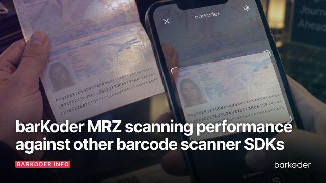 barKoder MRZ scanning performance against other barcode scanner sdks