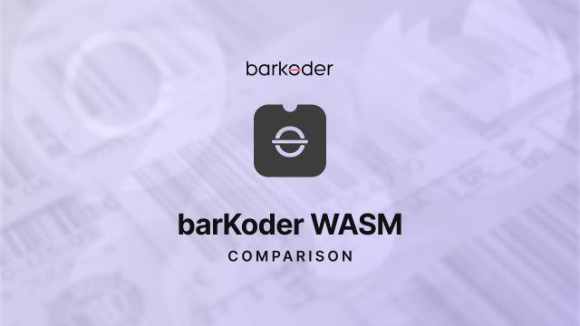 Comparison of barKoder WebAssembly (WASM) with Other Open-Source SDKs