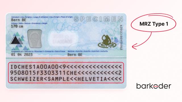 ID with a 3 line MRZ