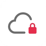 Cloud with padlock icon representing data privacy